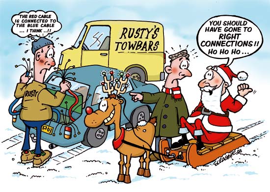 Business Cartoon Gallery: Cartoon business Christmas card