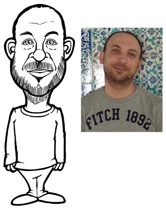 Cartoon caricature for business