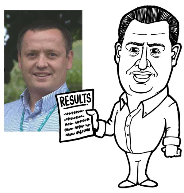 Corporate cartoon caricature