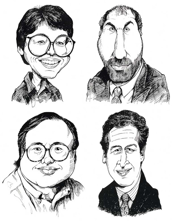 Caricatures of ITV Controllers - Scottish TV
