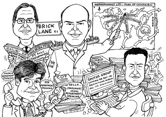 Group caricatures for business