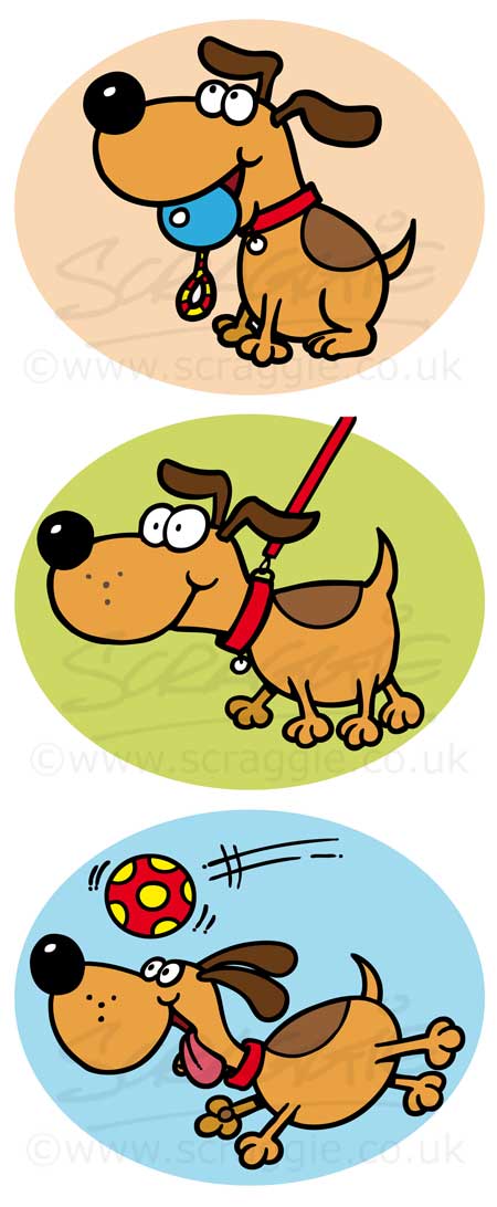 Dog cartoon illustration