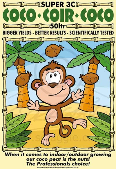 Monkey cartoon packaging