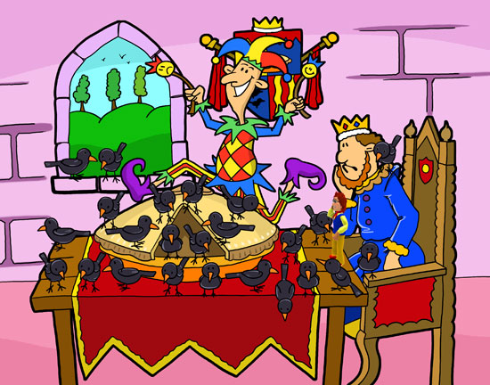 Nursery rhyme cartoon illustration Nursery rhyme cartoon illustration