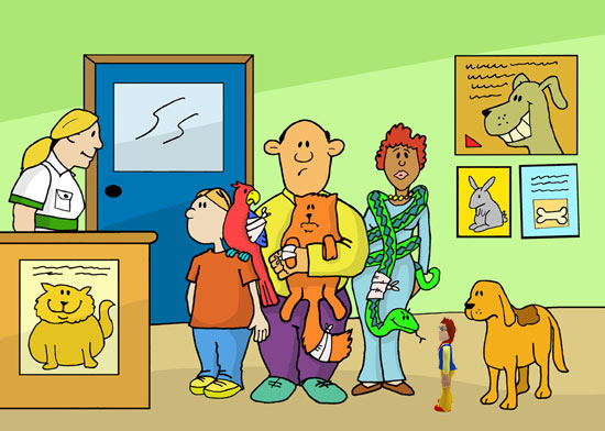 Cartoon vets