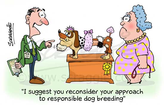 Crufts dog show cartoon