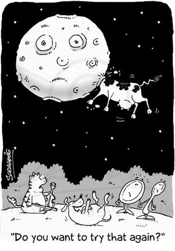 Cow jumped over the moon nursery rhyme
