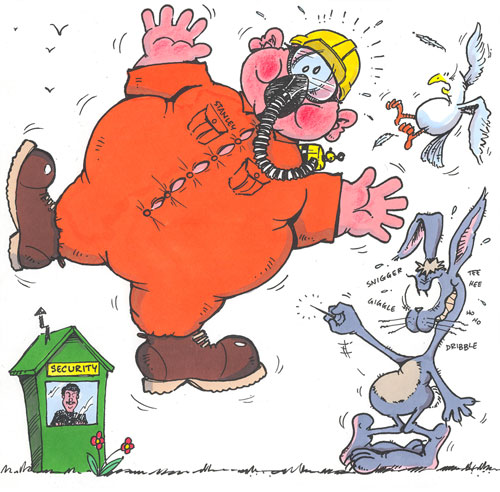 Character designs for BP Exploration health and safety campaign Character designs for BP Exploration health and safety campaign