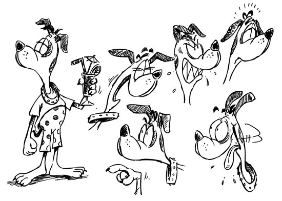 Character sheet for children's animation series Character sheet for children's animation series