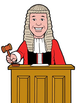 Cartoon judge