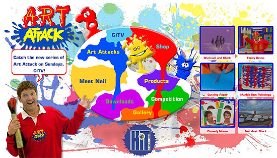 Art Attack website - HIT Entertainment