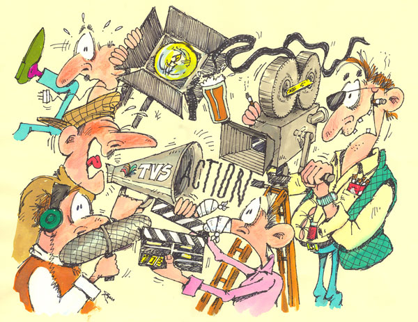 Cartoon illustration for Television South