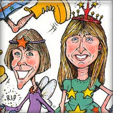 Caricatures for corporate Christmas card - Resource Base