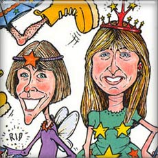 Caricatures for corporate Christmas card - Resource Base